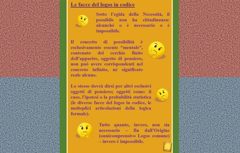 Le facce del logos in codice